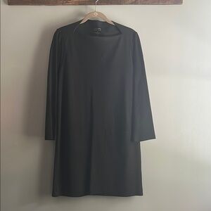XL Kate Spade Broome Street Black Long Sleeve Shift Dress